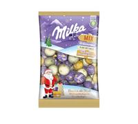 Milka Boules de Noël - Chocolats de Noël - 3 Goûts : Lait, Blanc, Praliné Croquant - Chocolat à Offrir - 350 g