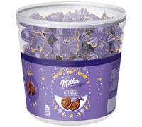 Milka Boules Fines Alpenmilch 100 Chocolats Individuellement Enveloppés 900G