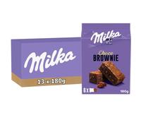 MILKA - Brownie Chocolat Individuel 180g - Lot de 13