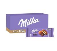 MILKA - Choc & Choc - Lot de 12 Sachets de Gâteaux Choco & Choc - Génoises Moelleuses, Cœur Fondant Cacaoté, Enrobé de Chocolat au Lait Milka - Idéal pour le Goûter - Lot de 12x175g