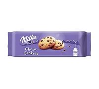 Milka Choco Cookies 168g - Biscuits craquants au cœur fondant de chocolat Milka pour un moment de gourmandise - Le Lot De 4
