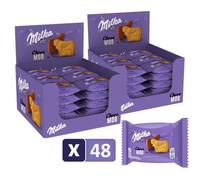 Milka Choco Moo - 2 Présentoirs de 24 Paquets - Biscuit Nappé au Chocolat au Lait - Format Pocket facile à emporter