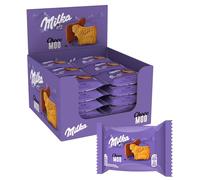Milka Choco Moo - Biscuit Nappé au Chocolat au Lait - Présentoir de 24 Paquets (40 g)