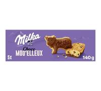MILKA - Choco Moo'elleux - 1 Paquet de 5 Sachets de Gâteaux Choco Moo'elleux - Gâteaux Moelleux au Morceaux de Chocolat Milka - Idéal pour le Goûter - 140g