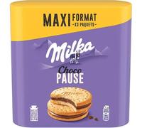 Milka Choco Pause Biscuits au chocolat Double biscuit fourré à la crème 260 g