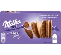 Milka Choco Thins Choco Biscuits Chocolat au lait alpin 151g