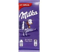Milka Chocolat au lait du Pays Alpin - Le lot de 6 tablettes de 100g