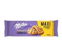 MILKA - COOKIE SENSATION - 1 Paquet de 12 Cookies aux Pépites de Chocolat au Lait et Cœur Fondant Chocolaté - Format Familial - Pratique pour le Goûter - 312g