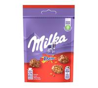 Milka Daim - 1 boîte de chocolat au lait et aux éclats de Daim Snax - (145g)