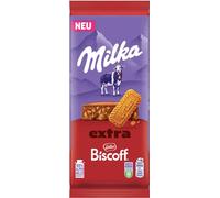 Milka EXTRA Lotus Biscoff Lait Alpin Tablette de Chocolat Paquet 190g