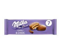 MILKA - Gâteaux Moelleux Fourrés au Chocolat Fondant, Plaisir Gourmand en Sachets (7x175g) - Le Lot De 4