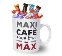 MILKA, KINDER,CELEBRATIONS - Mug XXL 70 arni de 60 chocolats | Coffret gourmand à offrir pour un anniversaire, Noël ou la Fête des Pères, au bureau comme à la maison