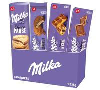 Milka - La Boîte Variété Assortiment 8 Gâteaux - 1x1,53kg