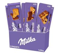 Milka - La Petite Boîte (6 Paquets) : Choco Moo'elleux (x2), Choco & Cake (x2), Choco Moo (x2) - Gâteaux Chocolat au Lait - 1,03kg