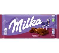 Milka Lait alpin tendrement amer Chocolat noir avec une légère note d'amertume 90g