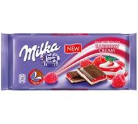 Milka Lot de 22 barres de chocolat crème framboise 100 g