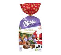 MILKA - Mini Délices - Assortiment de Chocolats de Noël - 3 Goûts : Cacao, Amande, Noisette - Chocolat à Offrir - Idée Cadeau de Noël - 320g