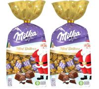 Milka Mini Délices - Chocolats de Noël - Goût Cacao - Chocolat à Offrir - Idée Cadeau - 320g (Lot de 2)