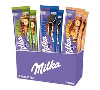MILKA MMMAX - Lot de 6 Tablettes de Chocolat - 2 Tablettes Nussini 270g - 2 Tablettes Oreo 300g - 2 Tablettes Caramel et Noisettes Entières 300g - Lot de 1,68kg