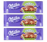 Milka MMMAX Whole Noisettes Table au chocolat au lait avec noisette entière 270 g