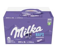 Milka Naps - Carrés de Chocolat au Lait - Format Pratique - Présentoir de 355 Unités (4,6 g)