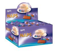 Milka Napolitains Naps, mini-tablette de chocolat - Boîte de 355