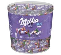 Milka Naps Mix - Carrés Chocolat au Lait 4 Recettes - 1x1kg