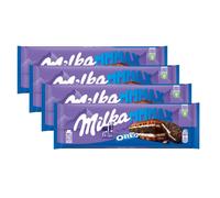 Milka Oreo biscuit chocolat crème au lait et biscuit Oreo 300g pack de 4