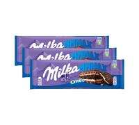 Milka Oreo biscuit chocolat crème au lait et biscuit Oreo 300g paquet de 3