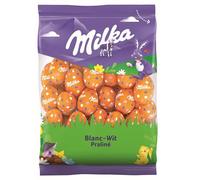 Milka - Petits Œufs en Chocolat de Pâques - Goût : Chocolat Blanc Praliné - Idée Cadeau - Chocolat à Offrir - 1 Sachet 350 g