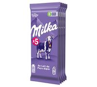 Milka - Tablette Chocolat au Lait du Pays Alpin - 5x100g