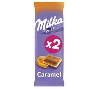 MILKA - Tablette Chocolat Caramel 200G - Lot De 4
