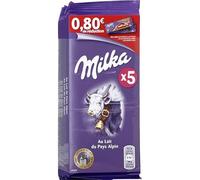 Tablette de chocolat au lait fourrée au lait,5 x 100 g