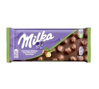 Milka Tablette de chocolat au lait des Alpes aux noisettes entières 95 g