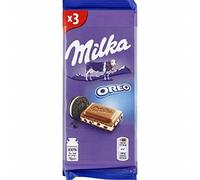 Milka Tablette de chocolat au lait fourre Oreo - Le lot de 3 tablettes de 100g