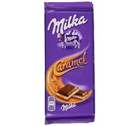 Milka Tablette de Chocolat Caramel 2 x 100 g - Lot de 7