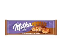 MILKA - Tablette de Chocolat Lait Cacahuète et Caramel MMMAX | Savoureux et onctueux | Idéal pour les gourmands | La tablette de 276 g | LOT DE 4