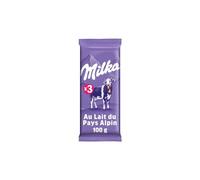 MILKA - Tablette de Chocolat Lait | Onctueux et savoureux | Idéal pour les pauses gourmandes | Les 3 tablettes de 100 g | LOT DE 3