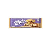 MILKA - Tablettes de Chocolat au Lait Milka MMMAX Caramel Noisettes 300g - Chocolat au Tendre du Pays Alpin - Tabletts de Chocolat Caramel Noisettes - 300g