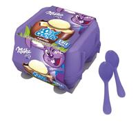 Milka - 4 Œufs Coques Chocolat au Lait - Œufs de Pâques en Chocolat - Fourrés à la Crème au Lait - Idée Cadeau - Chocolat à Offrir - 1 Boîte de 136 g