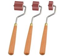 Milkary Lot de 3 rouleaux encreurs en caoutchouc avec prise en main confortable pour impression, tampons artisanaux, outils d'estampage
