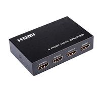 Milkee HDMI Splitter 1 In 4 Out Unterstützt 3D 1080P HDMI 1.4 Verteiler 4-Ports Full HD Switcher Splitter