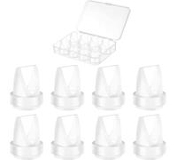MilkFlow 8 valves bec de canard pour tire-lait avec boîte | Compatible avec le tire-lait électrique portable Nuliie S32, valves de rechange en silicone