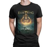 MILKGROUND Festival-Radahn-Men-s-clothing-100-Cotton-Leisure-T-Shirts-Round-Neck-Elden-Ring-Tees-Short Black L