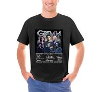 MILKGROUND Grimm-Movie-2011-2017-cast-Full-Signed-David-Giuntoli-Bitsie-Tulloch-T-Shirt-1 Black M