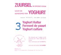 Milky Cultures de yaourt, 3 sachets pour la production de yaourts