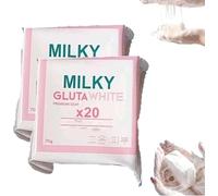 Milky Gluta Whitening Soap 20 X, Milky Gluta White Soap, Glutamilk Whitening Soaps, Milkygluta Whites Bar Soaps, Glutamilk For Face & Body, Deep Cleansing (2)