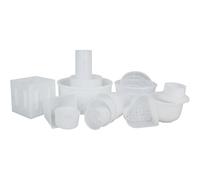 Milky lot économique moules à fromage - Moules panier alimentaires sans BPA pour fromages à pâte molle & pressée - Réutilisables pour maturation homogène