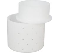 Milky Moule à fromage avec couvercle presseur Ø 82 mm - Moule à fromage à faire soi-même - Moules à fromage pour camembert et fromage à la crème - Moule à fromage Feta de qualité supérieure en