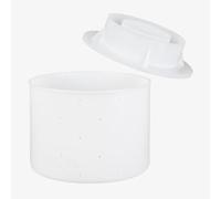 Milky Moule à fromage avec fond et couvercle presseur Ø 200 mm - Moule à fromage à faire soi-même - Moules à fromage pour camembert et fromage à la crème - Moule à fromage Feta de qualité supérieure